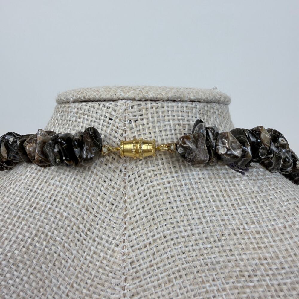 Tumbled Rhodonite Necklace - Picture 4 of 10